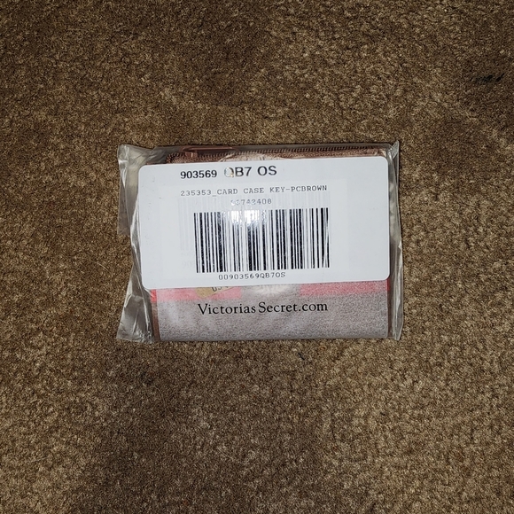 Victoria’s Secret PINK Card Holder, Caramel NWT - Picture 2 of 3